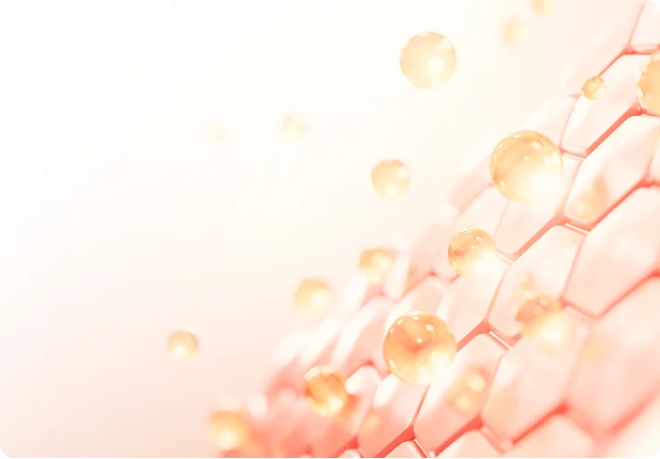 Ilustrace buněk znázorňující strukturu kolagenu v těle