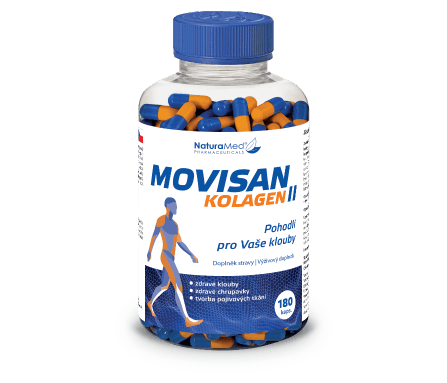 Půlroční balení Movisan Kolagen II (180 kapslí)